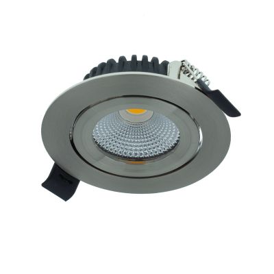 Strieborné downlight hliníkové, Wimke, 5 W, LED dim to warm, IP44