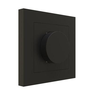 Čierny krycí panel pre jeden stmievač
