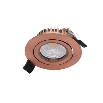 Medené downlight hliníkové, Wimke, 5 W, LED dim to warm, IP44