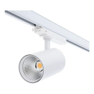 Biele trojfázové bodové svietidlo do hliníkovej koľajnice, Rozina, 10W/20W/30W, biely LED spínač