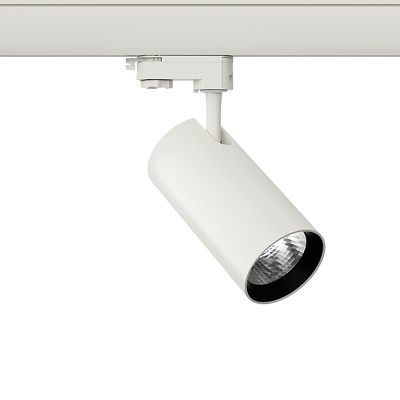 Biele trojfázové bodové svietidlo Esmiralda, 30W, 3000K, Pro