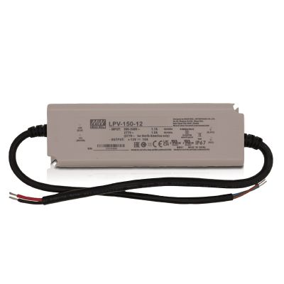 12V ovládač MeanWell LED, 150W, IP67