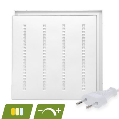 LED panel Louvre 60x60 - 30W - biely vypínač - stmievateľný - UGR <16