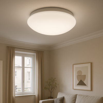 Plastové stropné svietidlo biele, Sirano