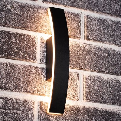 Hliníkové moderné vonkajšie svietidlo antracité, Nayomi, 7,5 W, LED 3000 K, IP54