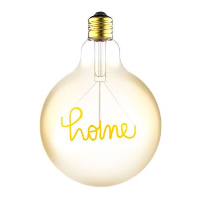 Stmievateľná LED žiarovka E27 s domácim vláknom, G125, 4,5 W, 1800 K (sviečková)
