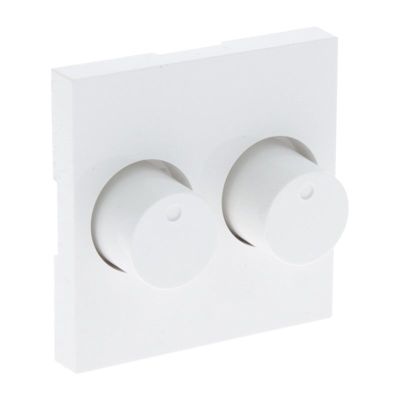 Centrálny panel Q-Link S-Line s tlačidlom Duodimmer, polárna biela