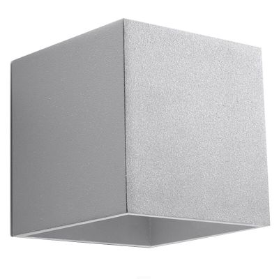 Hliníkové up down nástenné svietidlo sivé, Andro