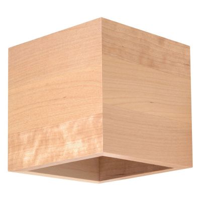 Drevené up down nástenné svietidlo hnedé, Andro