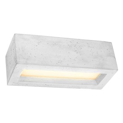 Betónové up down nástenné svietidlo sivé, Emmaly