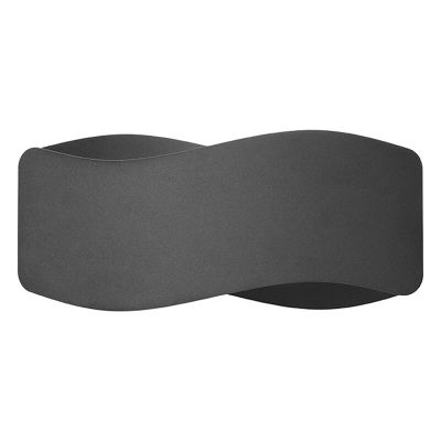 Hliníkové up down nástenné svietidlo čierne, Keely