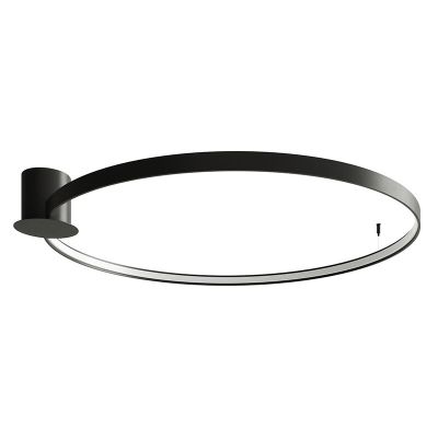 Hliníková stropná lampa čierna, Ringo, 70 W, LED 3000 K