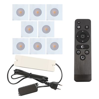 Hliníkové podhľadové svietidlo do altánku biele, Dico, 24 W, LED 2700 K, IP65, s diaľkovým ovládačom