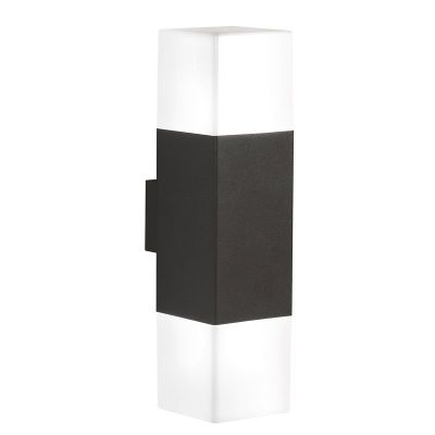 Antracité up down nástenné svietidlo hliníkové, Sodbury, IP44