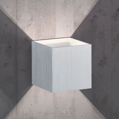 Sivé up down nástenné svietidlo moderné, Eva, 4,3 W, LED 3000 K