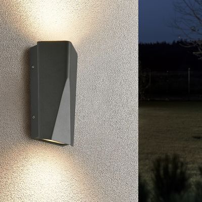 Antracité vonkajšie svietidlo dizajnové, Sahl, 4,5 W, LED 3000 K, IP65