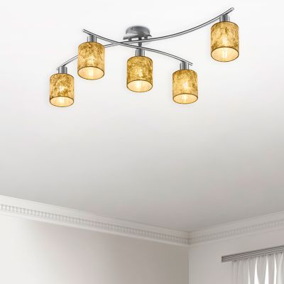 Čierna stropná lampa moderná, Kyan