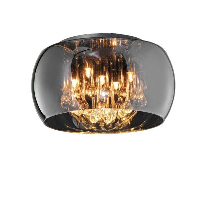 Chrómová stropná lampa moderná, Capucine