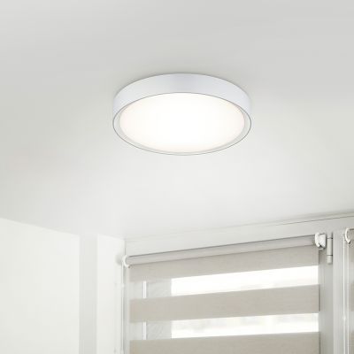 Biele stropné svietidlo do kúpeľne plastové, Evelina, 18 W, LED 3000 K, IP44