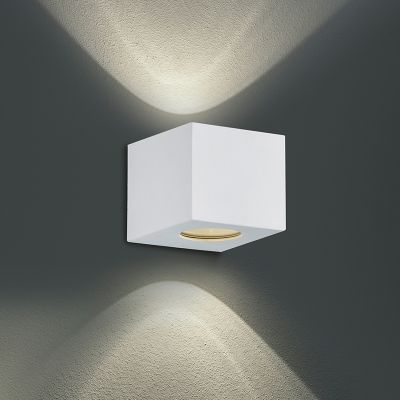 Biele vonkajšie svietidlo dizajnové, Sandby, 2 W, LED 3000 K, IP44