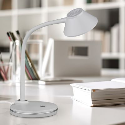 Biela stolová lampa moderná, Nano, 3,2 W, LED 3000 K, s vypínačom