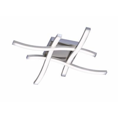 Niklová stropná lampa dizajnová, Go, 5 W, LED 3000 K