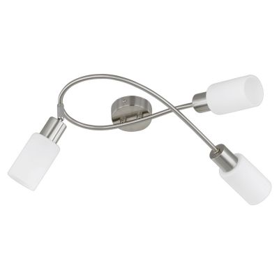 Niklové stropné bodové svetlo sklenené, Fochville