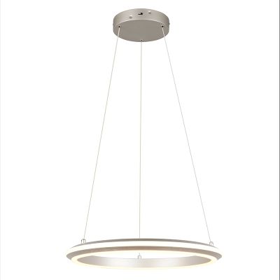Niklové visiace svietidlo moderné, Jiry, 34 W, LED white switch, s 3-stupňovým stmievačom