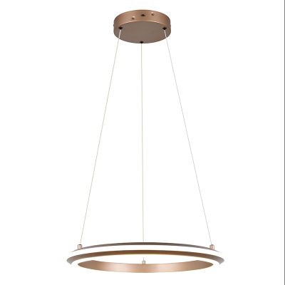 Hnedé visiace svietidlo moderné, Jiry, 34 W, LED white switch, s 3-stupňovým stmievačom