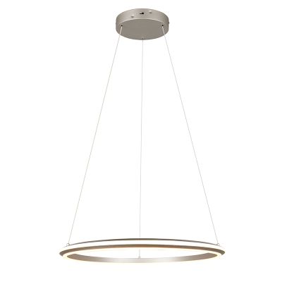 Niklové visiace svietidlo moderné, Jiry, 48 W, LED white switch, s 3-stupňovým stmievačom