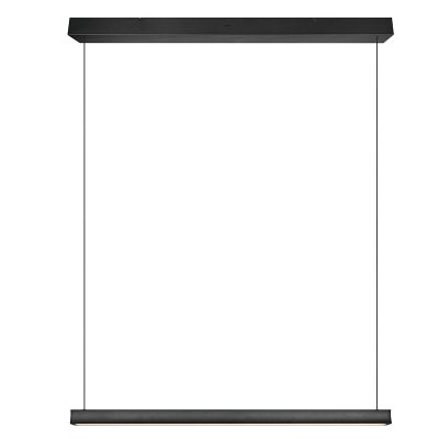 Čierne visiace svietidlo moderné, Wishal, 29 W, LED white switch, s 3-stupňovým stmievačom