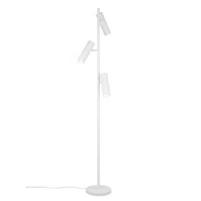 Biela stojaca lampa moderná, Sieb, s vypínačom