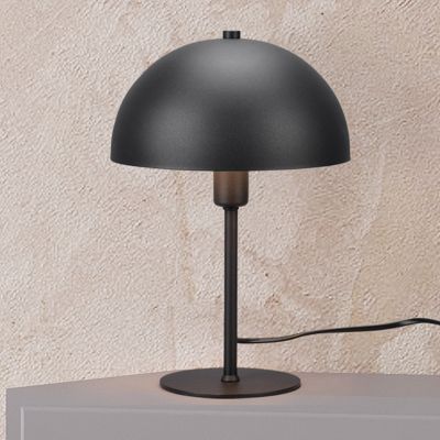 Čierna stolová lampa moderná, Fransisca, s vypínačom