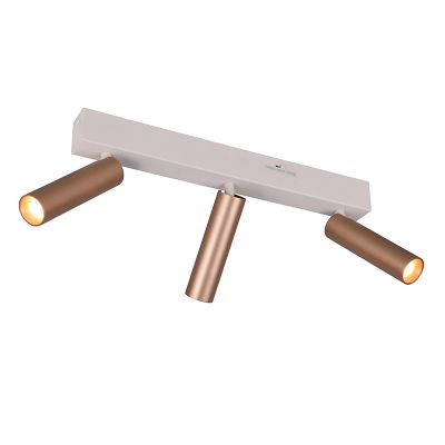 Hnedé stropné bodové svetlo moderné, Smail, 5,5 W, LED white switch, s 3-stupňovým stmievačom
