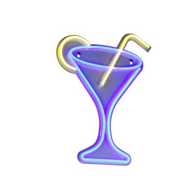 Priehľadné nástenné svietidlo plastové, Cheers, 5 W, LED modrá, s vypínačom