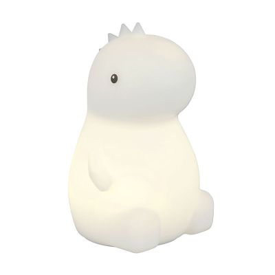 Biela stolná lampa do detskej izby plastová, Vedat, 0,5 W, LED RGBW, s vypínačom