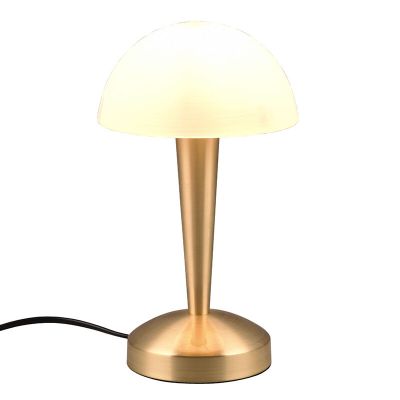 Mosadzná stolová lampa moderná, Delila, s dotykovým stmievačom