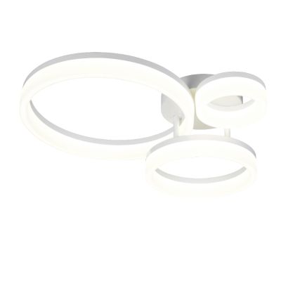 Biele stropné svietidlo dizajnové, Ufuk, 32 W, LED 4000 K