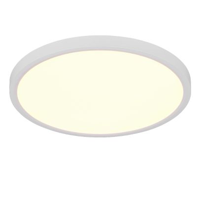 Biela stropná lampa moderná, Zayd, 30 W, LED white switch, s 3-stupňovým stmievačom
