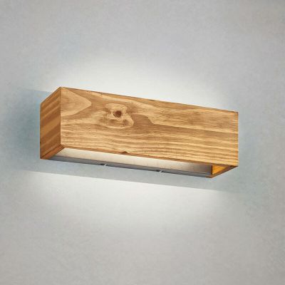 Hnedé up down nástenné svietidlo vintage, Deka, 13 W, LED 3000 K
