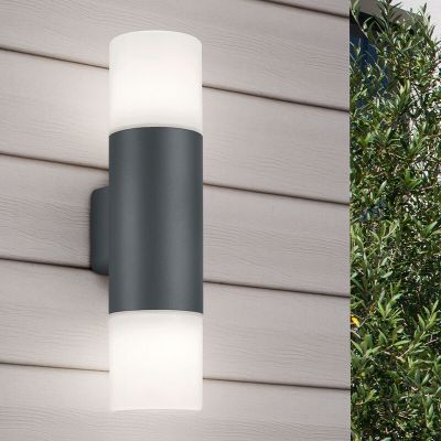 Antracité vonkajšie svietidlo moderné, Fjelso, IP44