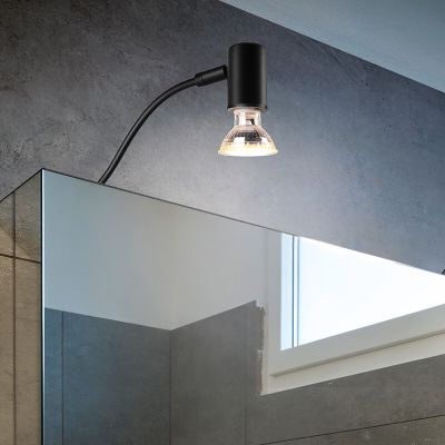 Čierne nástenné svetlo do kúpeľne moderné, Martika, IP44