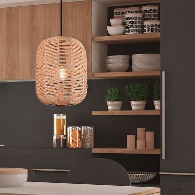 Čierne visiace svietidlo vintage, Elham