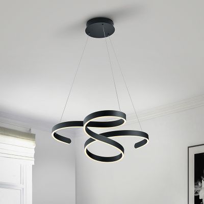 Antracité visiace svietidlo moderné, Davu, 52 W, LED 3000 K