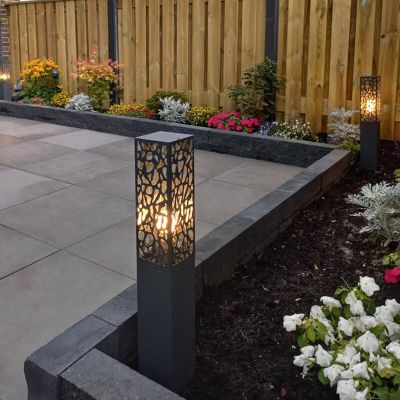 Antracitý vonkajšie svietidlo moderný, Tobias, IP44