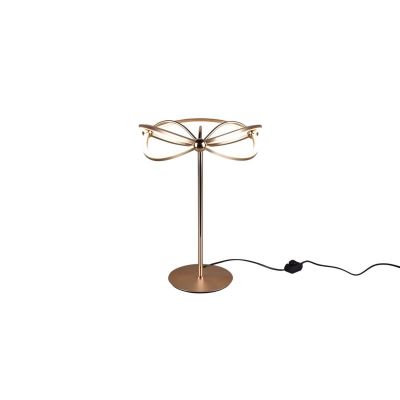 Mosadzná stolová lampa moderná, Remy, 20 W, LED 3000 K, s vypínačom