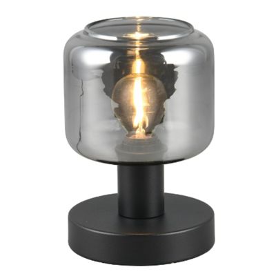 Sivá stolová lampa dizajnová, Lahcen