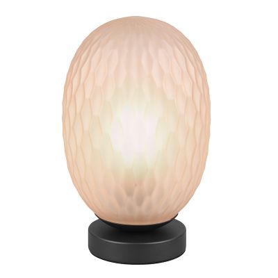 Jantárová stolová lampa dizajnová, Danyal