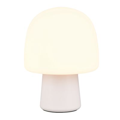 Biela stolová lampa moderná, Marloek