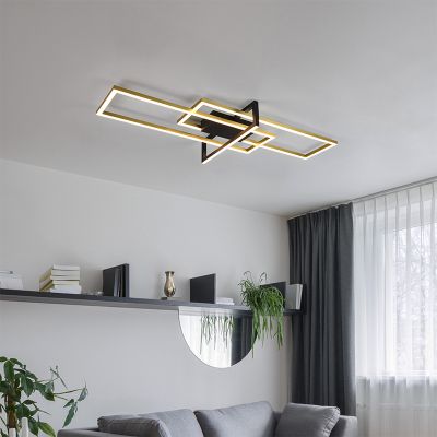 Mosadzná stropná lampa moderná, Hatun, 34 W, LED 3000 K